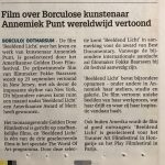 FIlm over Borculose kunstenaar Annemiek Punt wereldwijd vertoond- Glaskunst en schilderkunst van Annemiek Punt in Ootmarsum