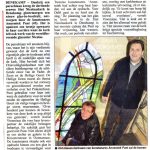 Nieuw kerkraam voor Sint Nicolaaskerk Denekamp- Glaskunst en schilderkunst van Annemiek Punt in Ootmarsum